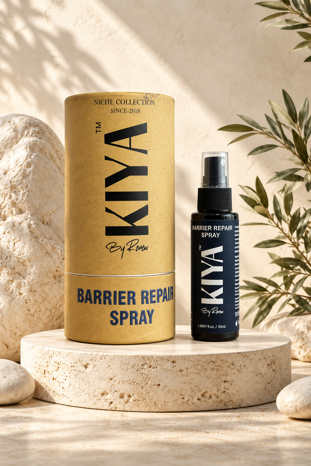 KIYA Barrier Repair Spray bottle and box