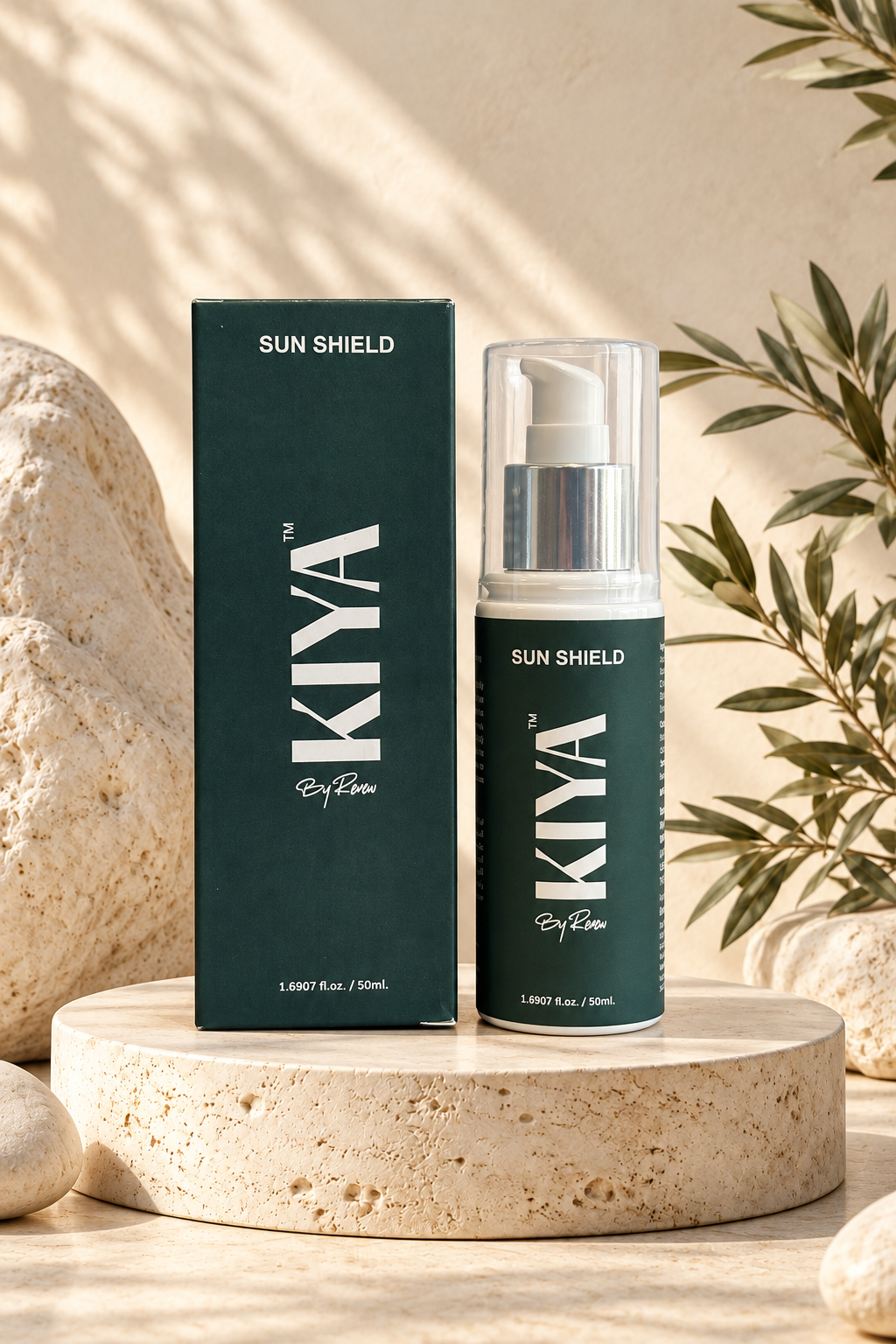 KIYA Sun Shield bottle and box