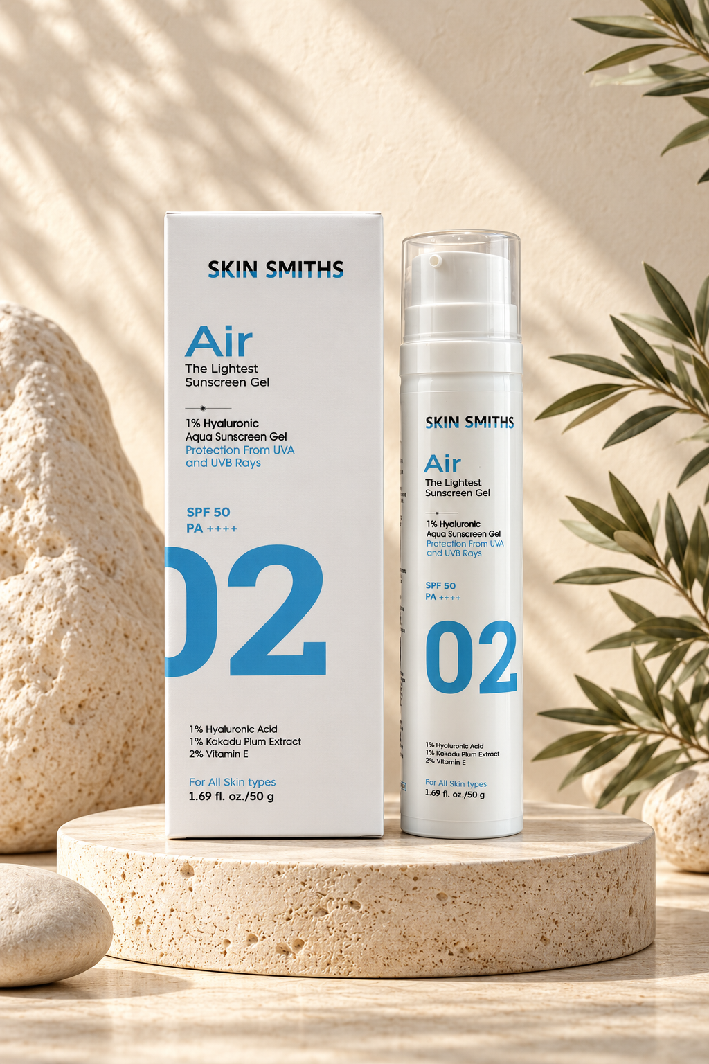 Skin Smiths Air Sunscreen Gel bottle and box