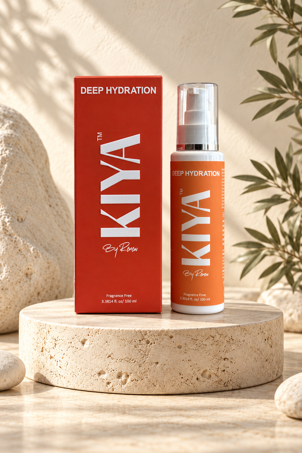 KIYA Deep Hydration bottle and box