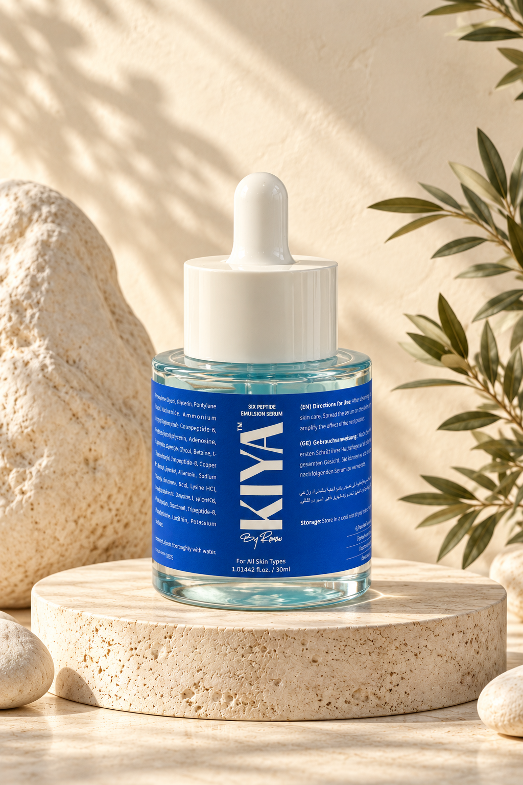 KIYA Six Peptide Emulsion Serum bottle front