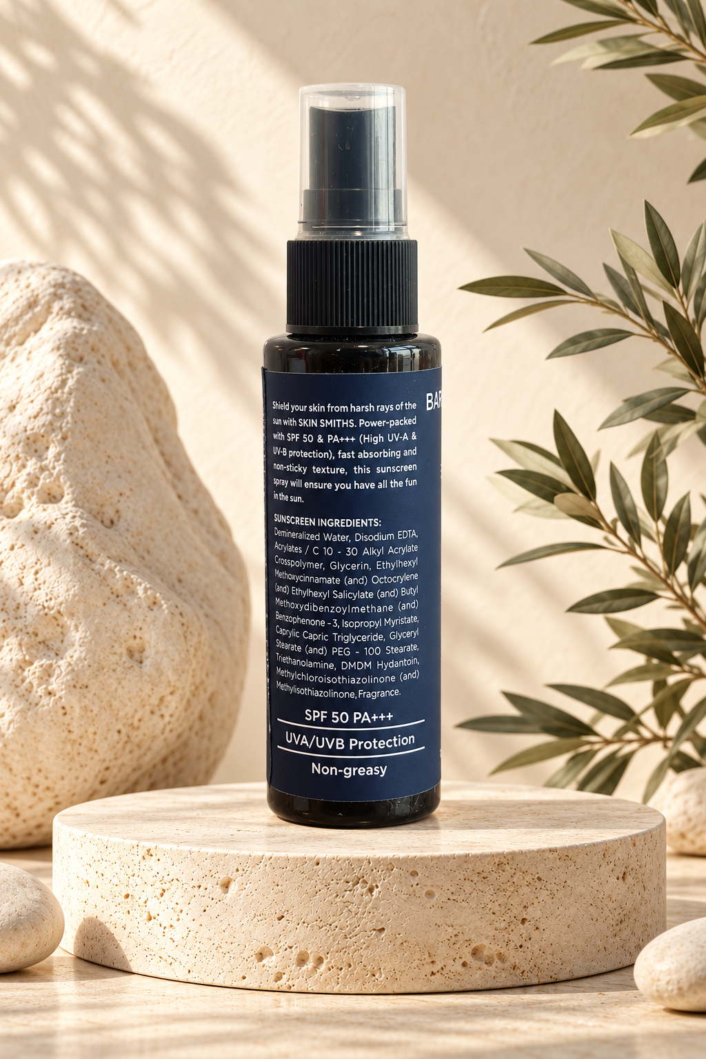 KIYA Barrier Repair Spray ingredients label