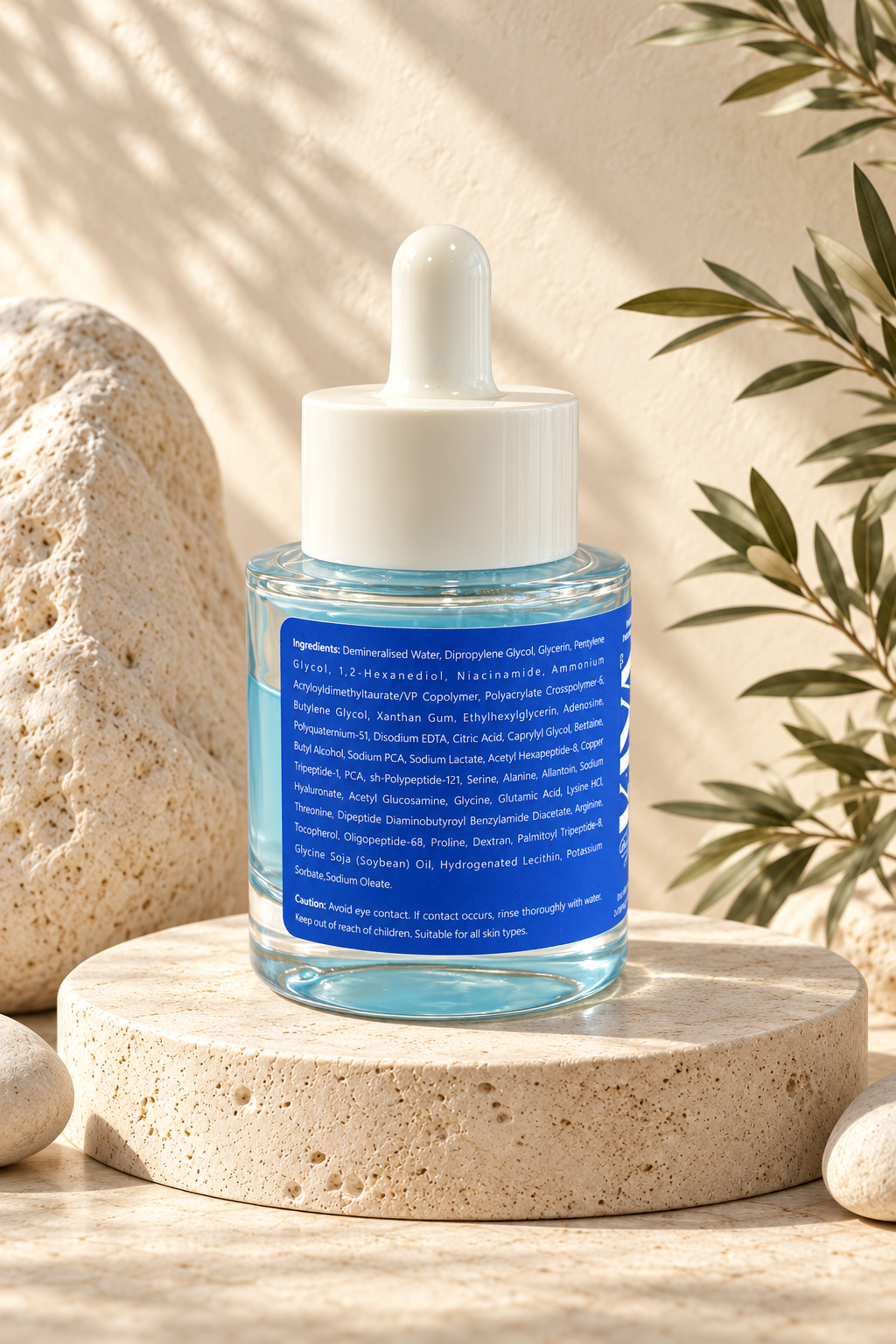 KIYA Six Peptide Emulsion Serum ingredients label